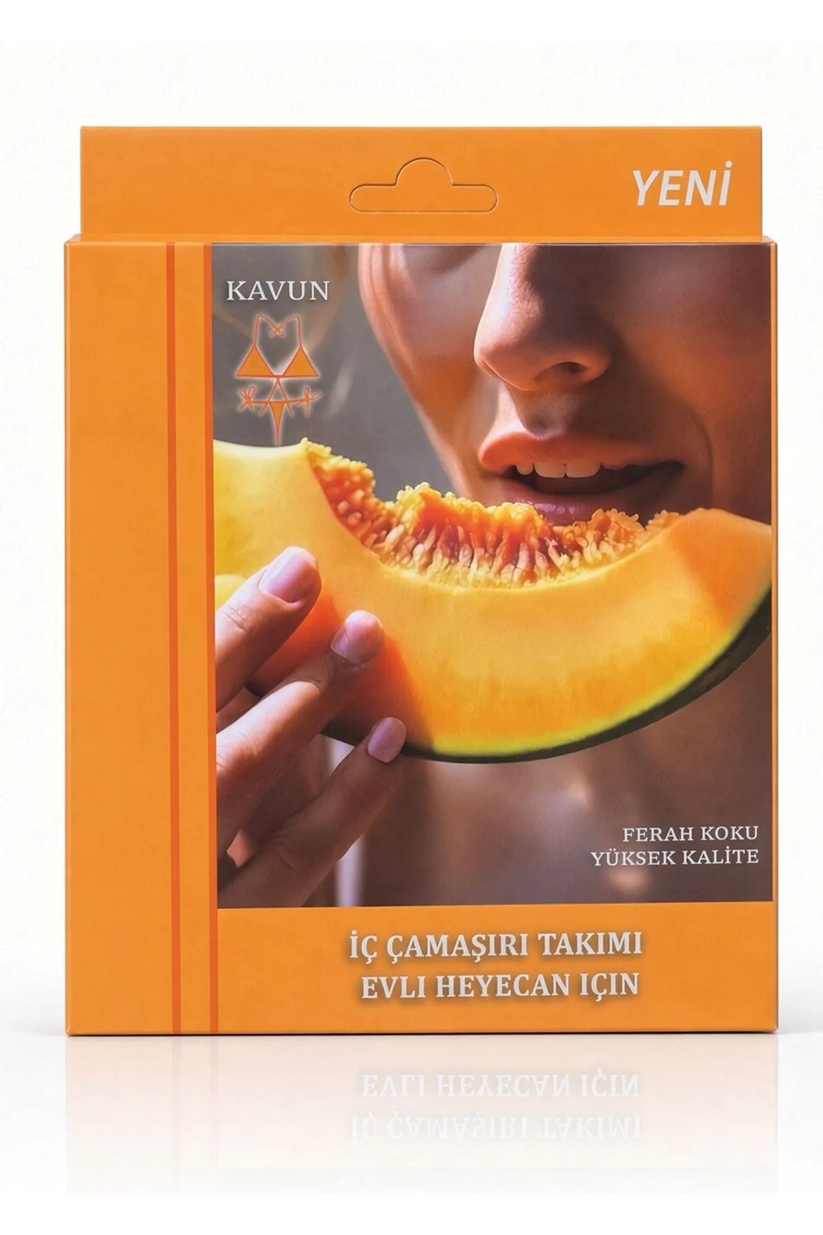 Nuvelle Turuncu Kavun Aromalı Yenilebilir Sütyen Takımı