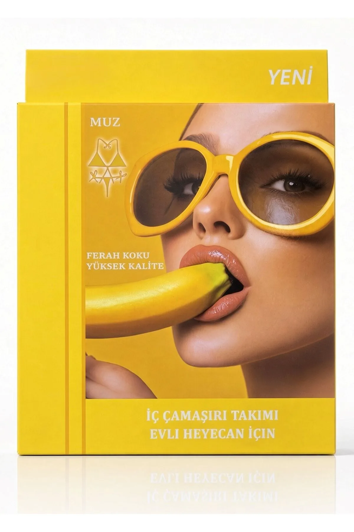 Nuvelle Sarı Muz Aromalı Yenilebilir Sütyen Takımı