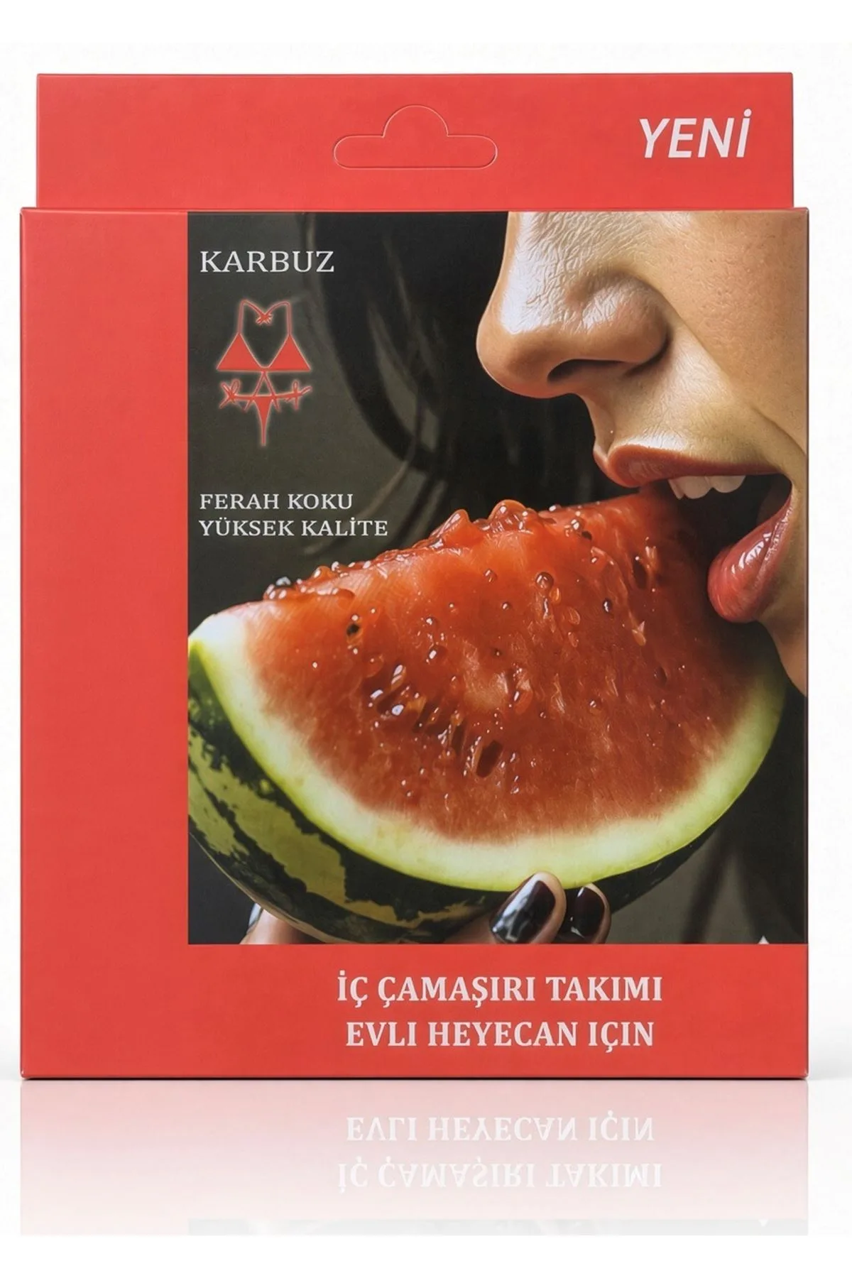 Nuvelle Kırmızı Karpuz Aromalı Yenilebilir Sütyen Takımı
