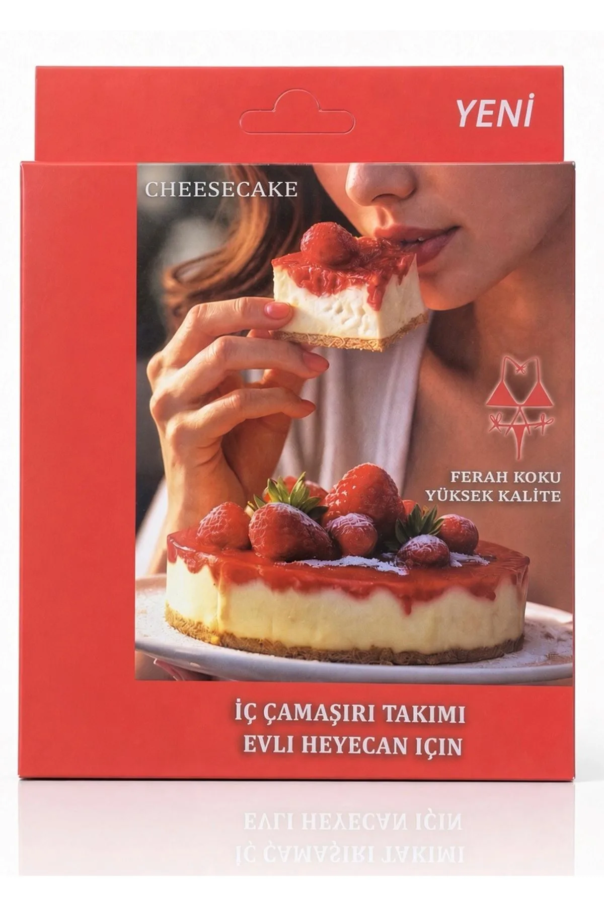 Nuvelle Kırmızı Yenilebilir Sütyen Takımı